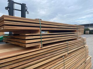 Ca. 38x Pakoeli Planken Geschaafd, 16x190mm, lengte 250cm
